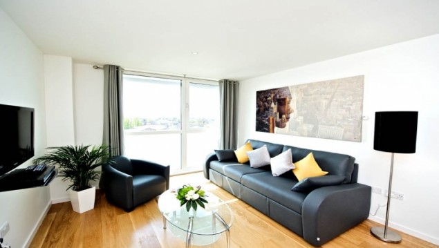 Bangkok serviced apartment TV area